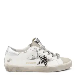 Golden Goose-Sneakers White/White Black Zebra/Silver-Donna 52365566345556