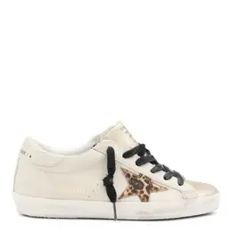 Golden Goose-Sneakers Light Beige/Dark Red-Donna 52365809123668