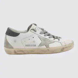 Golden Goose-Sneakers White/Ice/Dark Gray-Donna 52366670299476