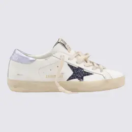Golden Goose-Sneakers White/Black/Glicine-Donna 52366765883732