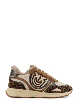 Pinko-Zoe 01 Leather Low-Top Sneakers-Donna 52366769520980
