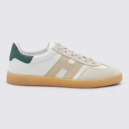 Hogan-Sneakers White-Beige-Green-Uomo 52367074853204