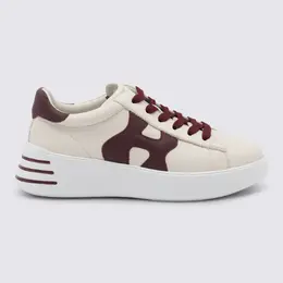 Hogan-Sneakers Beige/Bordeaux-Donna 52367151366484