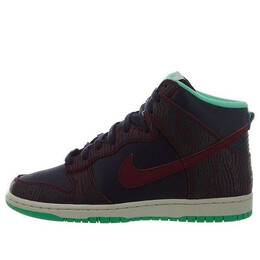 Кроссовки данки высокие узкие с принтом Nike, пурпурный 543242-500 | purple dynasty/raspberry red
