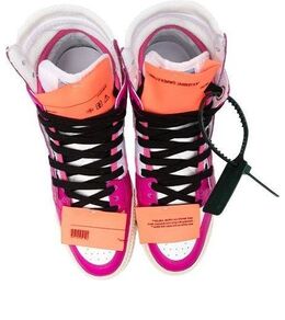 Кроссовки off-court 3.0 high-top sneakers 'pink white orange' Off-White, розовый owia112f22lea0010132 | pink/white/orange