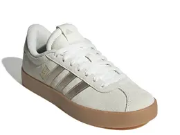 Кроссовки Adidas VL Court 3.0 — женские, бежевый/золотистый металлик 580123 | beige/gold metallic