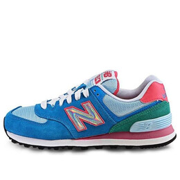 Кроссовки № 574 New Balance, синий wl574hbr | blue/pink/white