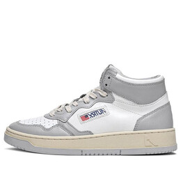Кроссовки medalist mid leather sneakers two-toned 'white grey' Autry, белый aumw-wb10 | white/grey