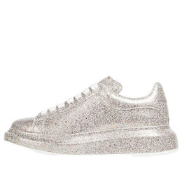Кроссовки oversized sneaker glitter 'silver' Alexander McQueen, серебряный 586389whwi08100 | silver