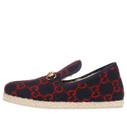 Кроссовки wool loafers 'navy' Gucci, синий 575850-g3840-4166 | navy/red