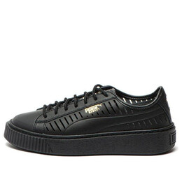Кроссовки basket platform summer casual shoes black Puma, черный 365190-02 | black