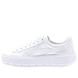 Кроссовки suede platform trace shoes white Puma, белый 367260-02 | white
