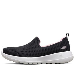 Кроссовки go walk casual lazy shoes black Skechers, черный 124091-bkpk | black/pinkred
