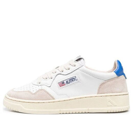 Кроссовки medalist low leather and suede 'white beige blue' Autry, белый aulw-ls49 | white/blue/beige