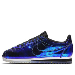 Кроссовки classic cortez leather se 'iridescent soar' Nike, мультиколор 902854-400 | soar/white/black