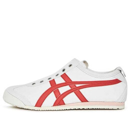 Кроссовки mexico 66 slip on Onitsuka Tiger, белый 1182a087-100 | white/red