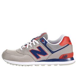 Кроссовки 574 New Balance, серый ml574ppg | gray/blue/red/white