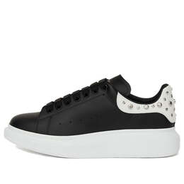 Кроссовки oversized sneaker 'black studd' Alexander McQueen, черный 553776whgp51070 | black/white/silver