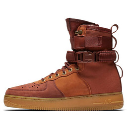 Кроссовки sf air force 1 премиум Nike, коричневый aq0118-200 | brown