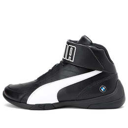 Кроссовки bmw m motorsport kart cat iii mid 'black white' Puma, черный 306196-01 | black/white