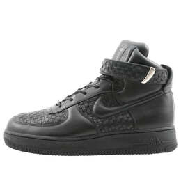 Кроссовки air force 1 high lux 04 'black' Nike, черный 311964-001 | black/black