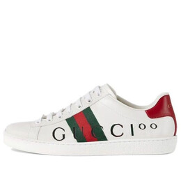 Кроссовки ace ' 100 print' Gucci, белый 677717-0fi60-9063 | white/green/red