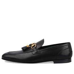 Кроссовки jordaan loafer 'black' Gucci, черный 758068-aacrw-1000 | black