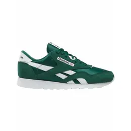 Кроссовки Reebok Classic Nylon, полнота F, размер 11 US, зеленый/белый 4623677604