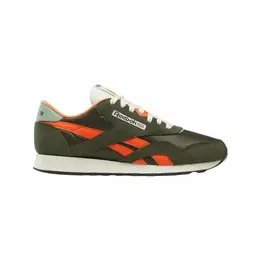 Кроссовки Reebok Classic Nylon, полнота F, размер 8 US, зеленый/оранжевый/бежевый 103766375914