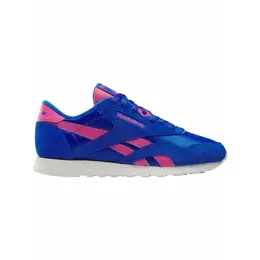Кроссовки Reebok Classic Nylon, полнота F, размер 5,5 US, синий, розовый, бежевый 4316330857