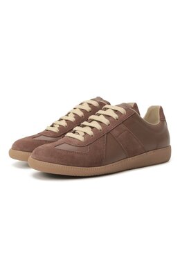 Кожаные кеды Replica Maison Margiela s58ws0109/p1895