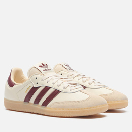 Мужские кроссовки Adidas Samba OG, цвет бежевый, размер 40 EU js3830-4954924