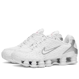 Nike Кроссовки Шокс ТЛ Ж, белый/серебристый металлик 1380555 | white & metallic silver