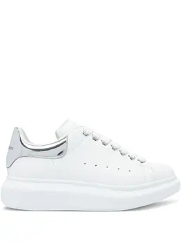 Alexander McQueen metallic-panel leather sneakers 30798348