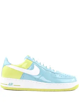 Кроссовки Air Force 1 Premium «Белые/атомно-зеленые» Nike, синий 21059441 | синий