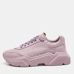 Dolce & Gabbana Pink Leather Daymaster Sneakers Size 41 1199355