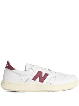 New Balance T500 logo-patch leather sneakers 31753916