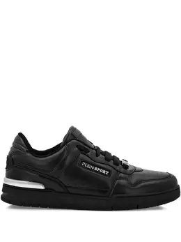 Plein Sport Tiger.X logo-plaque leather sneakers 29863296