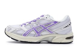 Кроссовки Gel-1130 унисекс с низким верхом серо-бело-фиолетовые Asics 1201a256-118(team80泉水清歌紫sbox) | white gray purple