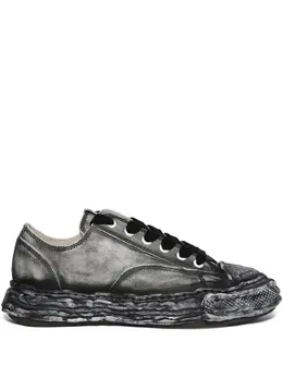 Maison Mihara Yasuhiro Peterson 23 faded leather sneakers 29397474