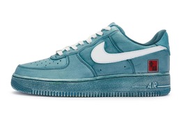 Кроссовки для скейтбординга Air Force 1 женские, низкие, белые/бирюзовые Nike dh2920-111(team80-女款幸福安康青釉蓝)