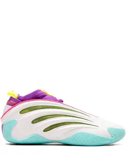 Кроссовки Harden Vol. 9 White/Lucid Lime/Lucid Pink Adidas, белый 30991258 | белый