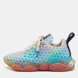 Moschino Multicolor Rubber Double Bubble Lace Up Sneakers Size 37 1204131