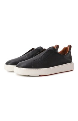 Кожаные кеды Cleanic Santoni mbcg21995bartlld