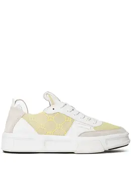 Twinset Fessura monogram-panel lace-up sneakers 24503047