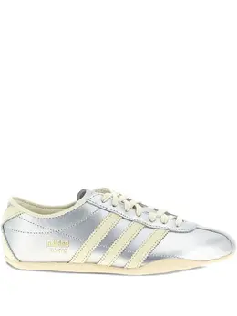 Кожаные кроссовки Tokyo с тремя полосками Adidas, серый 31860158 | серый