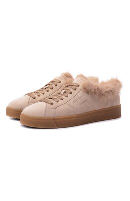 Замшевые кеды Santoni wbgg61436farp0sv