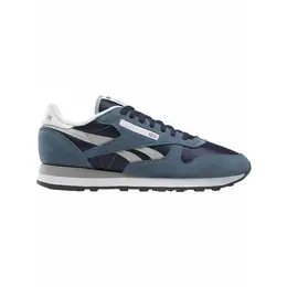 Кроссовки Reebok Classic Leather, полнота F (EU)/ на среднюю стопу, размер 7 US, синий, серый 4600227395