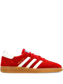 Замшевые кроссовки Spezial с тремя полосками Adidas, красный 31670655 | красный