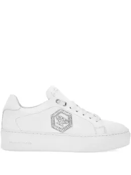 Philipp Plein crystal-embellished low-top sneakers 30094554